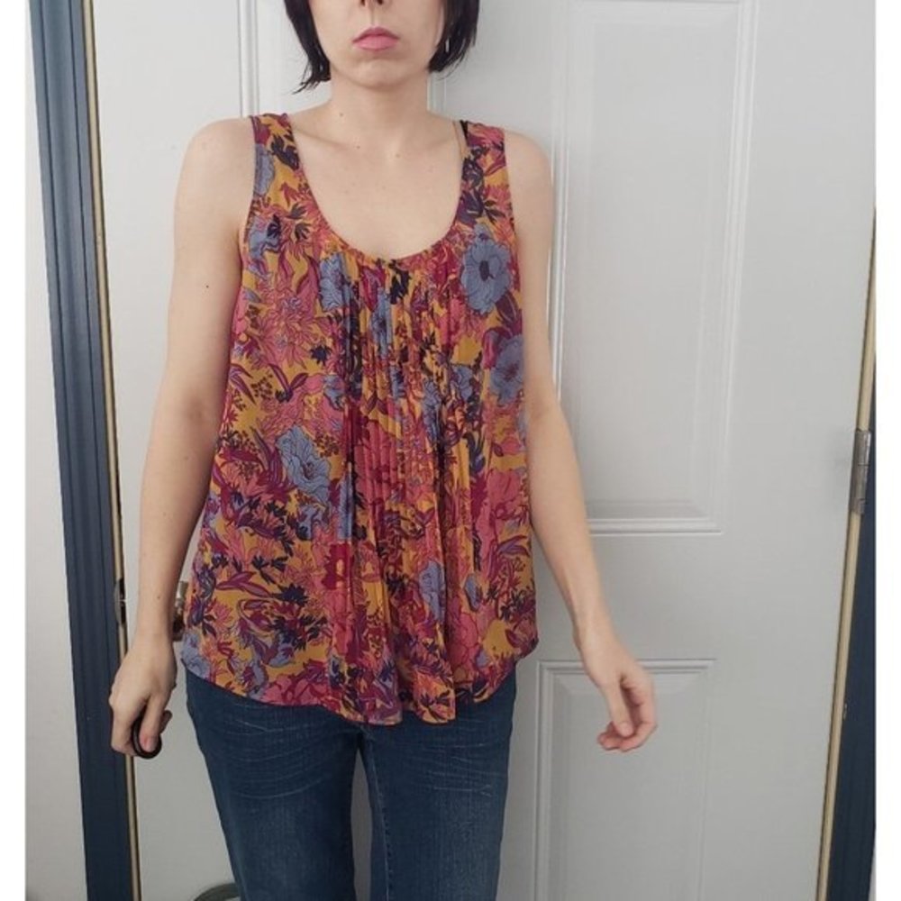 Loft Sheer‎ Boho Floral Tank